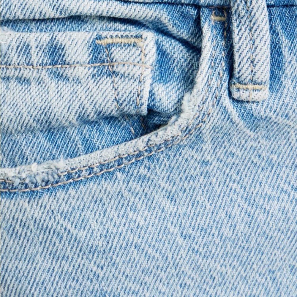 FRAME Le Super High Crop Bootcut Jeans Distressed Raw Hem Size 31 NWT $320 MSRP - Picture 4 of 10